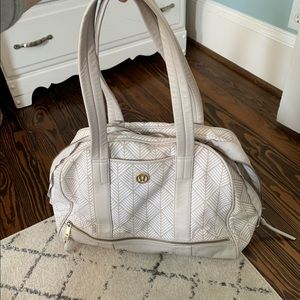 Lululemon Gym Bag, Gold and White